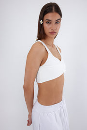 KYRIA Beyaz Crop Top