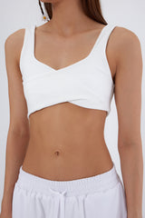 KYRIA Beyaz Crop Top