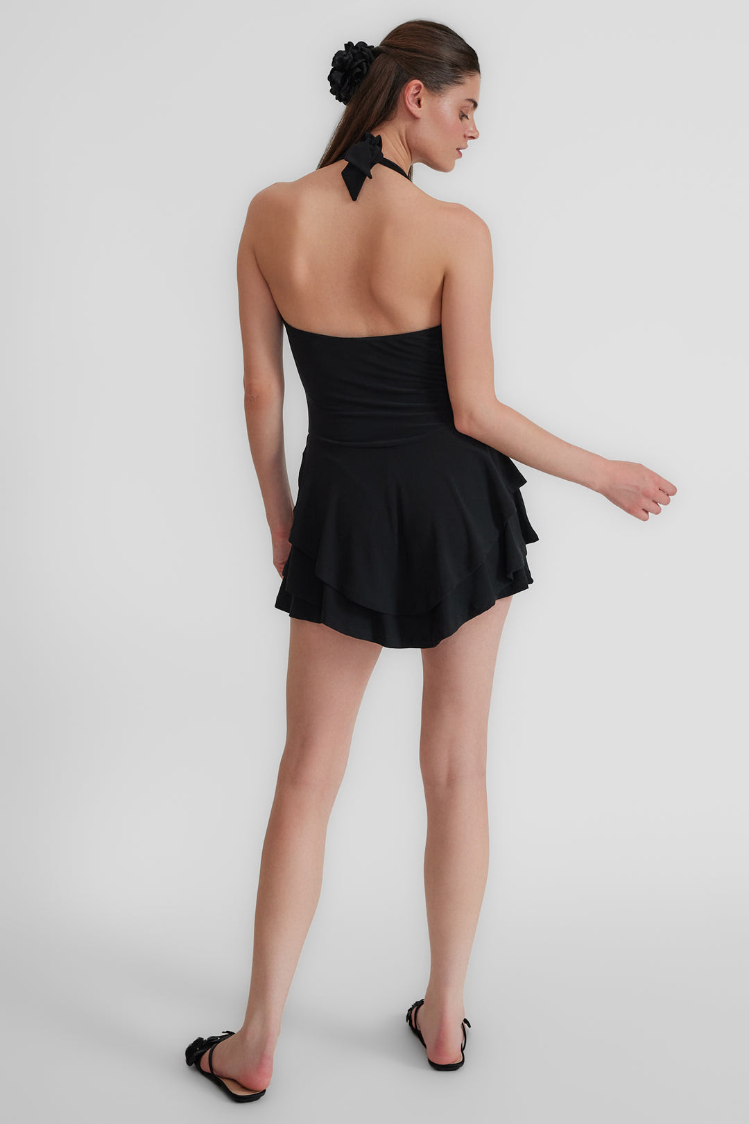 LOTUS Şortlu Elbise | Siyah