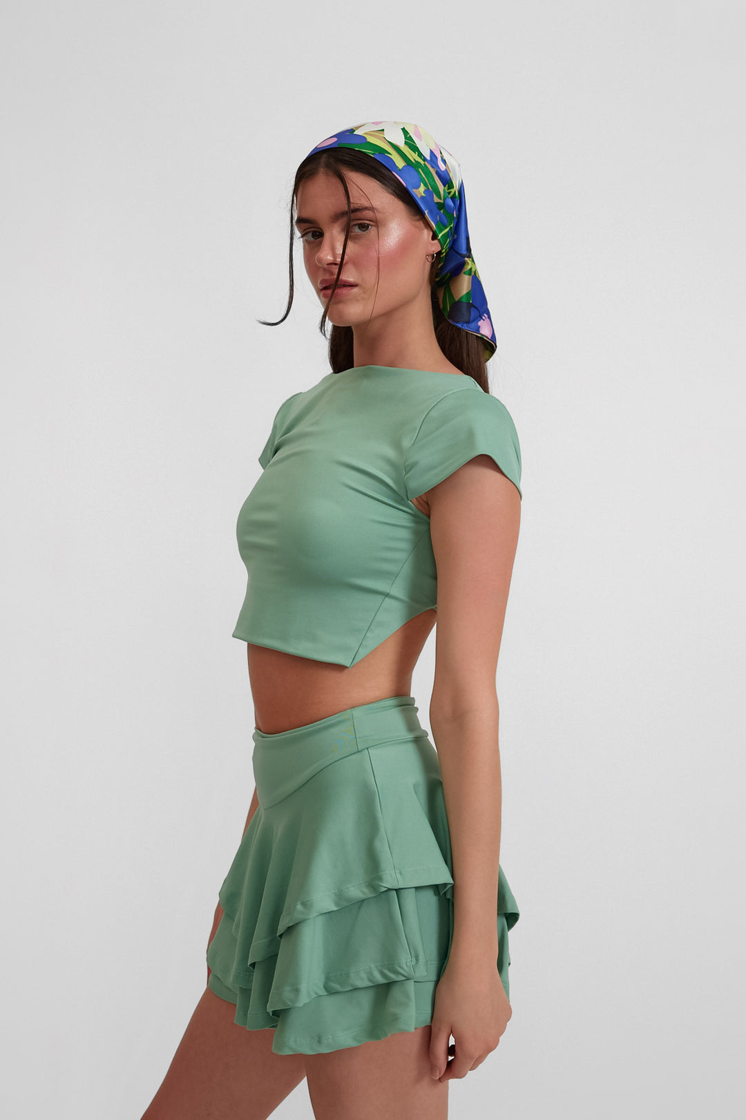 ELLA Yeşil Şort Etek