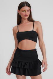 LILLA Siyah Crop Top