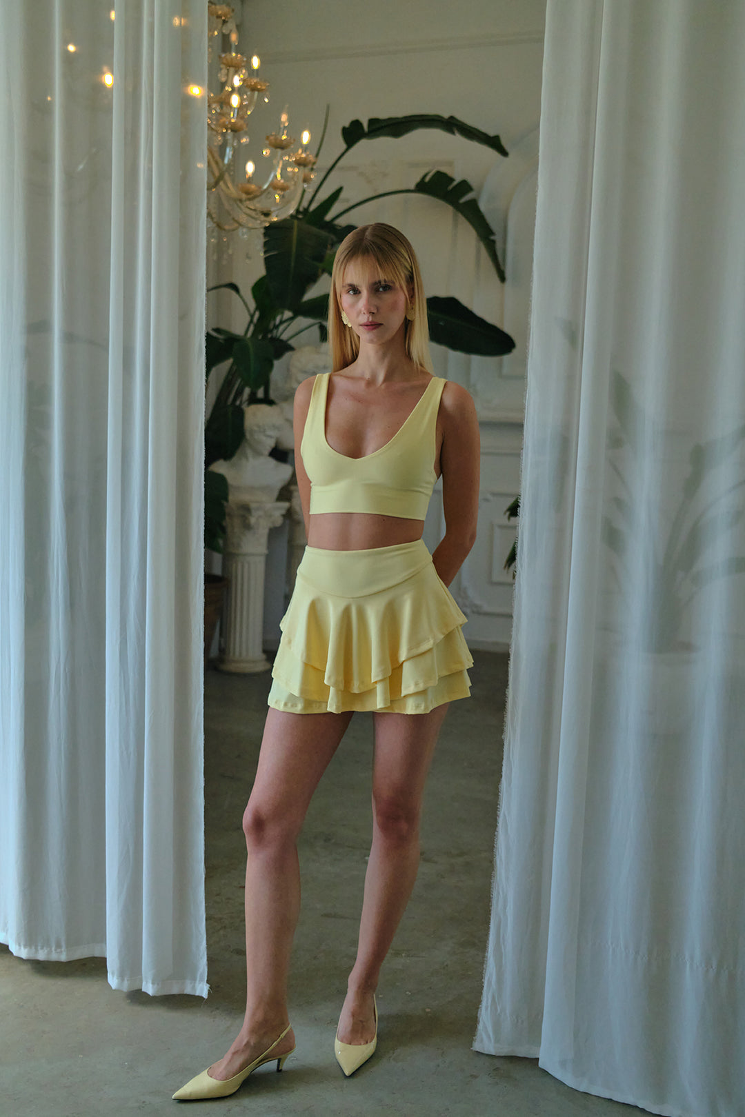 ELLA Şort Etek | Sarı