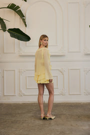 SORELLA Şifon Bluz | Butter Yellow