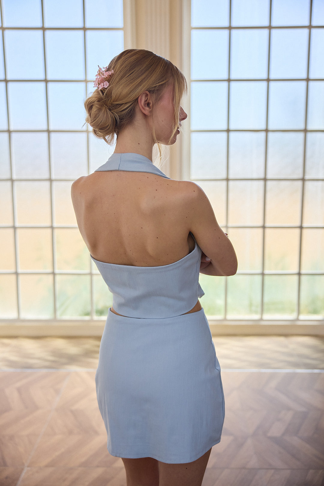 CAPRI Sırtı Açık Yelek | Mavi