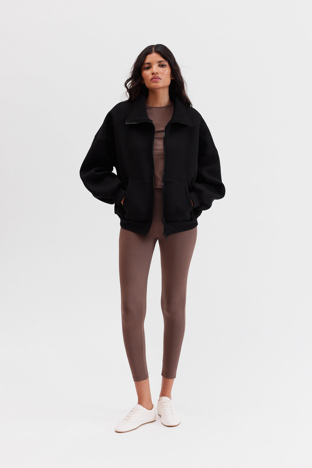 KAPRI Siyah Oversize Sweatshirt