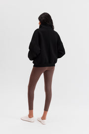 KAPRI Siyah Oversize Sweatshirt