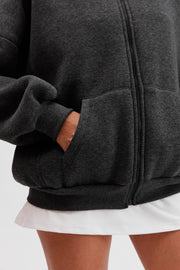 KOYU Gri Oversize Sweatshirt