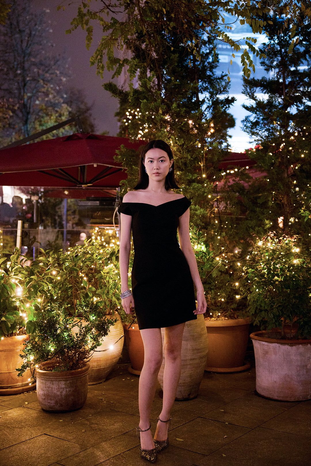 LOLY Omzu Açık Elbise