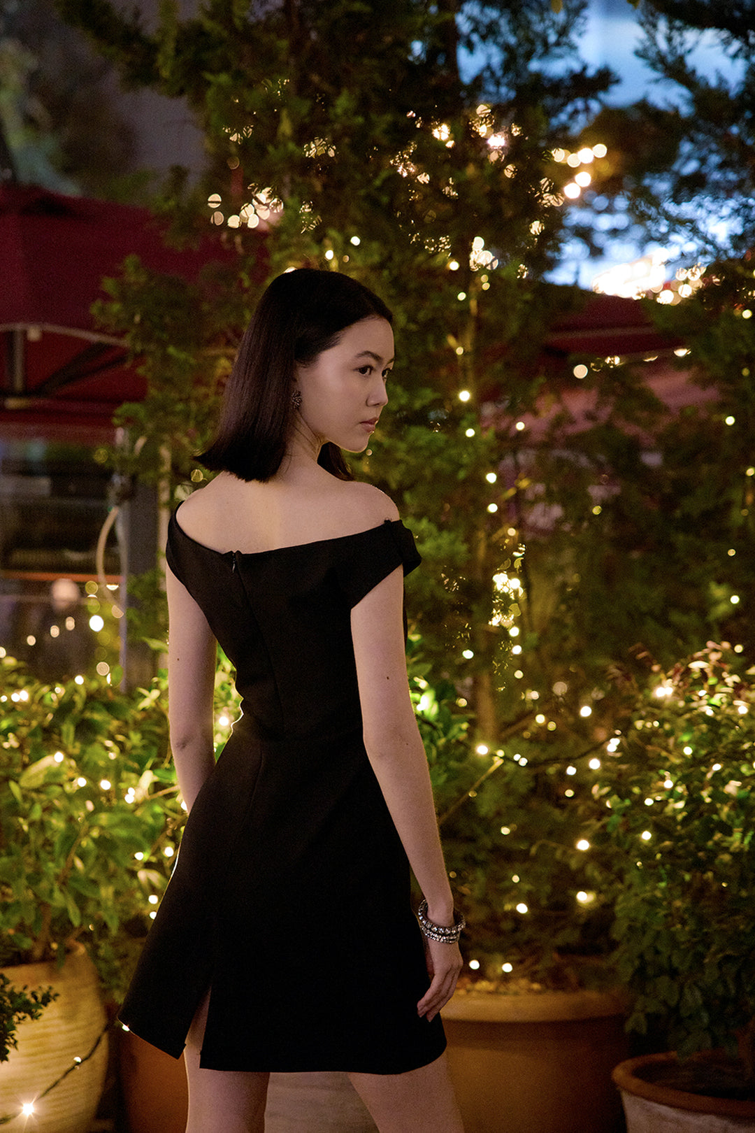 LOLY Omzu Açık Elbise