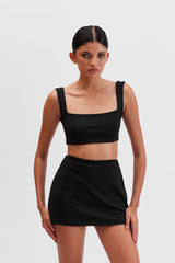 VIVA Siyah Crop Top