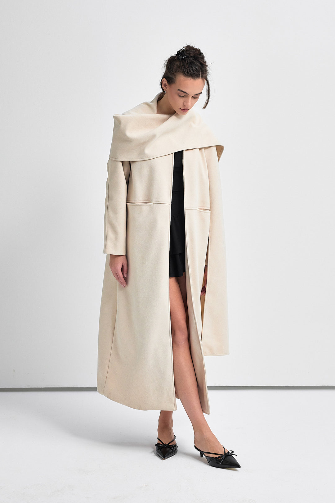 KOSTA Atkılı Kaşe Kaban | Bej