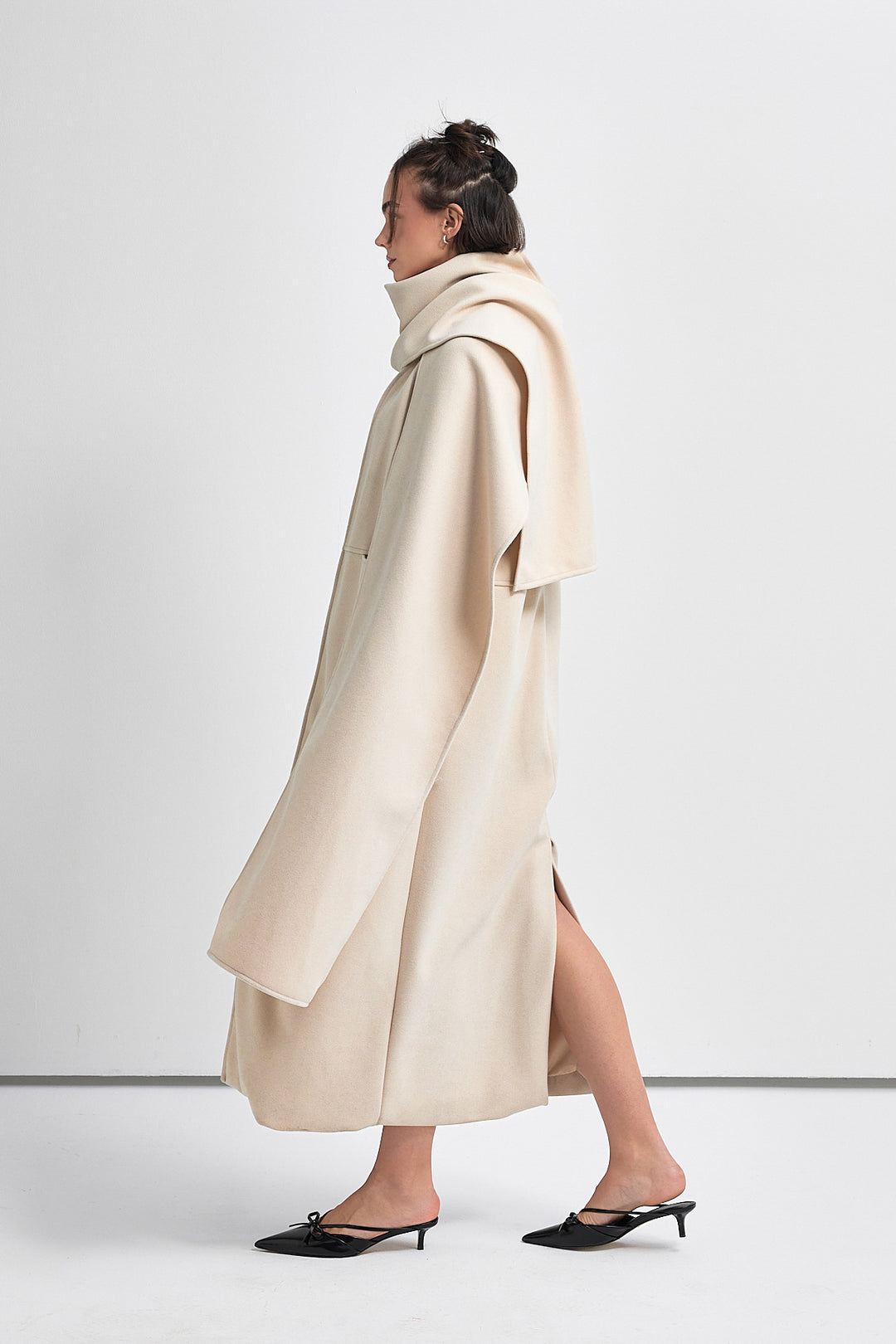 KOSTA Atkılı Kaşe Kaban | Bej