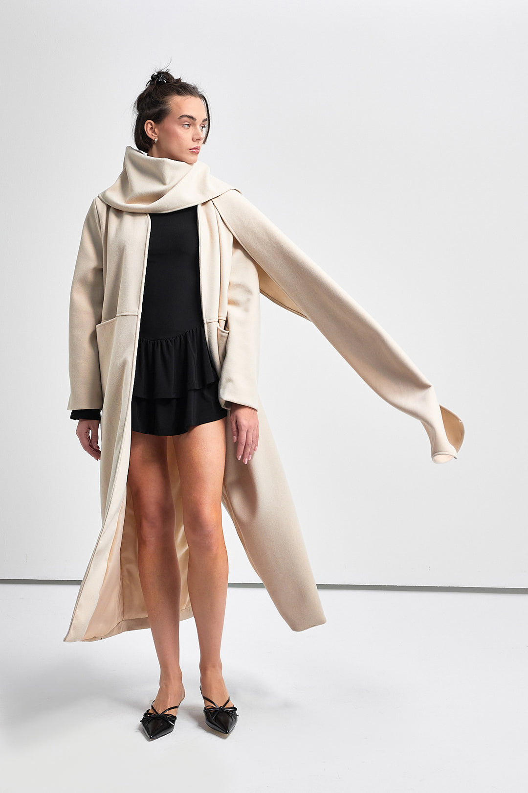 KOSTA Atkılı Kaşe Kaban | Bej