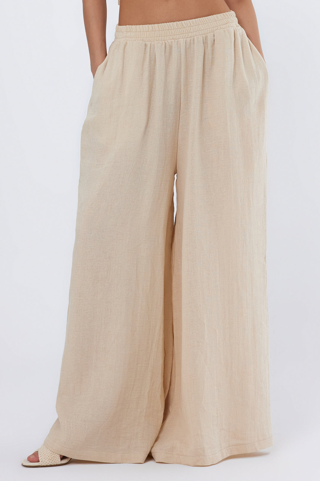 ANGELA Müslin Pantolon