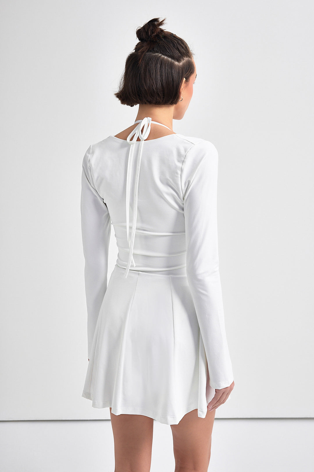 LUZ Hırka Detaylı Beyaz Bodysuit