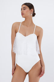 BRIDAL Beyaz Bodysuit