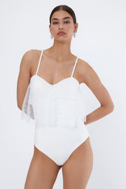 BRIDAL Beyaz Bodysuit