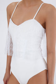 BRIDAL Beyaz Bodysuit