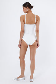 BRIDAL Beyaz Bodysuit