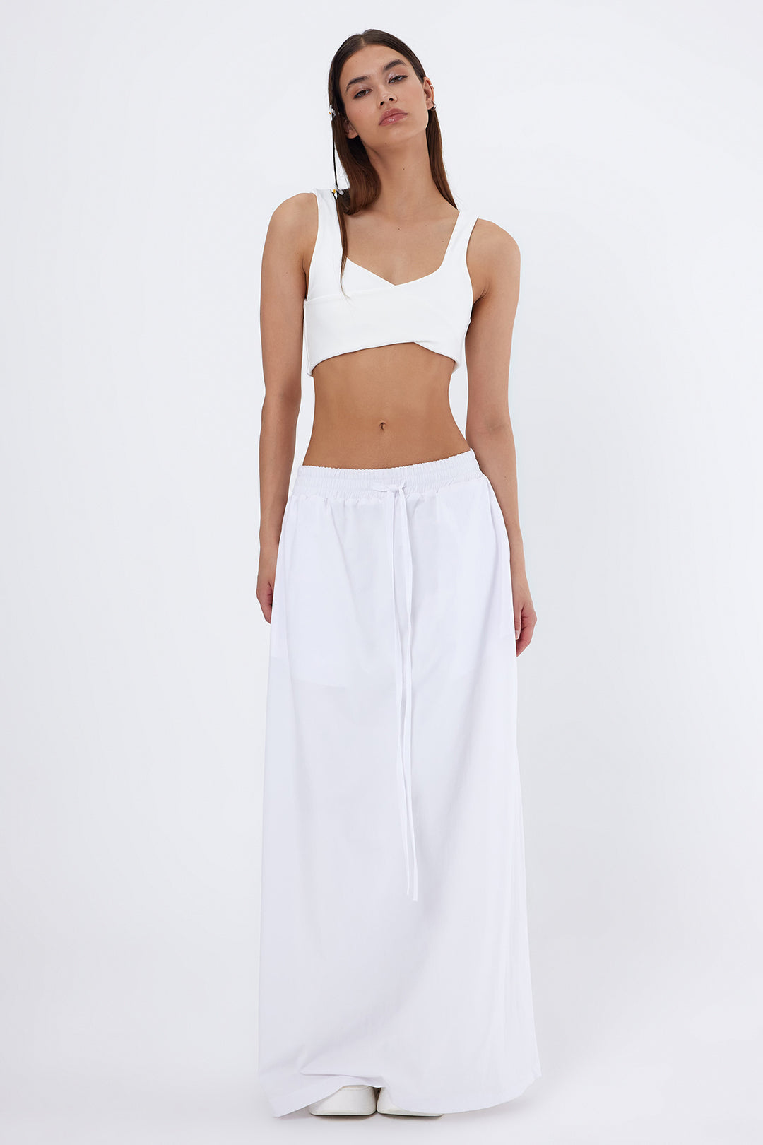 RENA Beyaz Paraşüt Etek