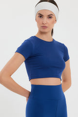 LILY Mavi Crop T-shirt