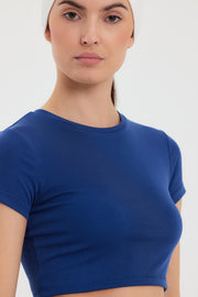 LILY Mavi Crop T-shirt