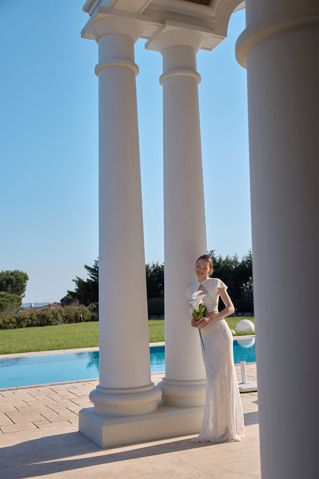 OPERA Dantelli Maxi Etek | Ekru