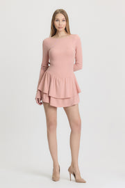 BALERINA Pembe Şortlu Elbise