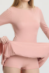BALERINA Pembe Şortlu Elbise