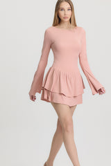 BALERINA Pembe Şortlu Elbise