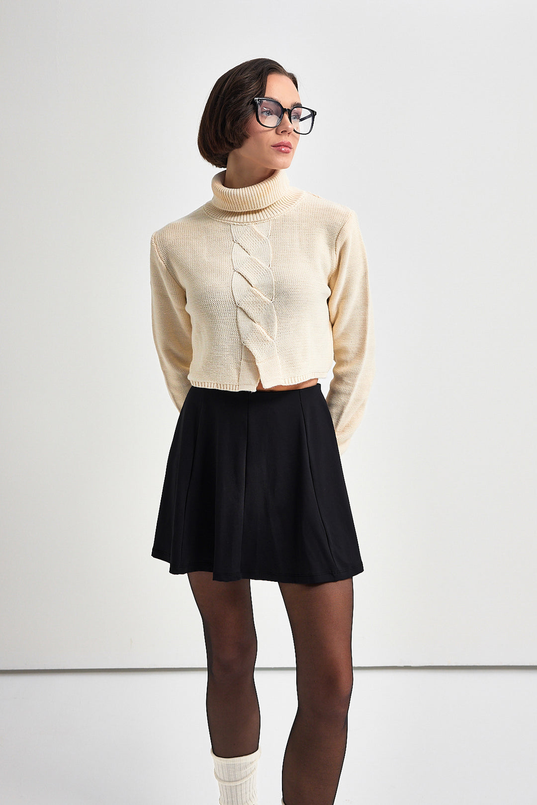 MIYA Siyah Şort Etek