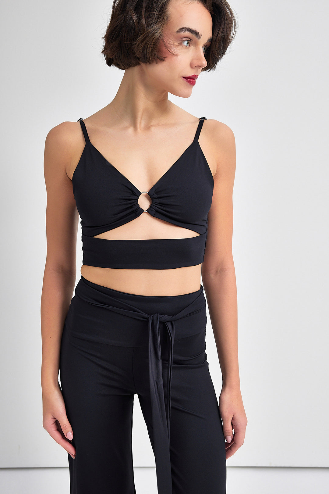 RIVA Bağlama Detaylı Bol Paça Tayt