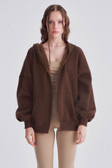 Kahverengi Oversize Sweatshirt