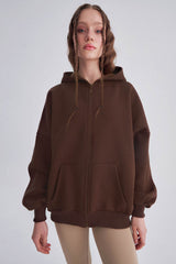 Kahverengi Oversize Sweatshirt