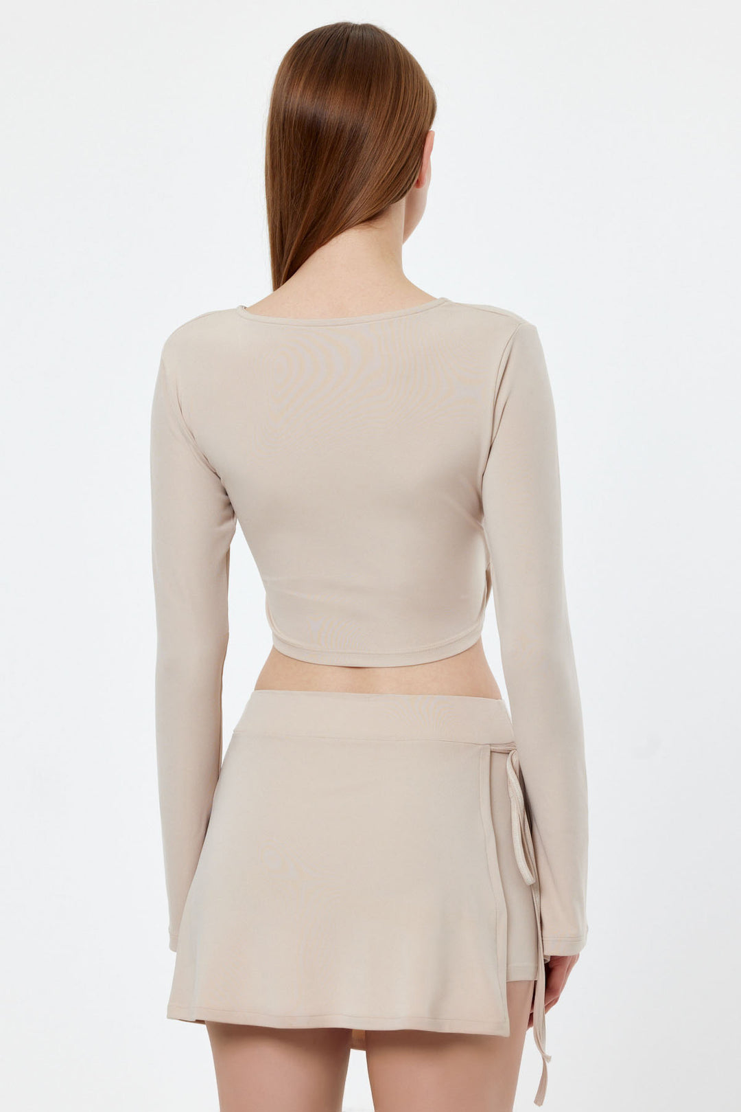 LYRA Bej Uzun Kollu Bluz