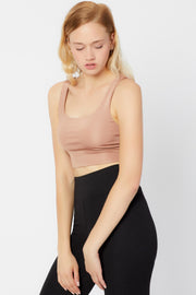 CORA Camel Crop Top