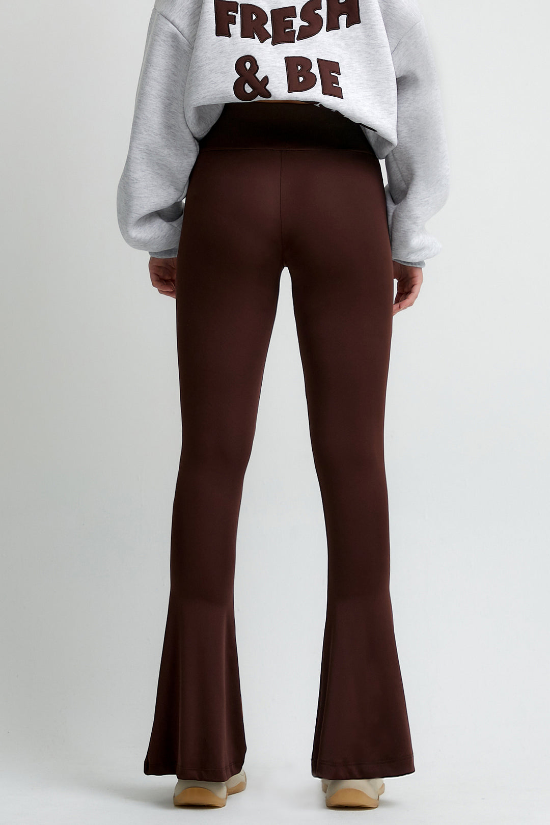 ELPIS Kahverengi İspanyol Paça Tayt