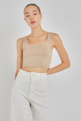 CORA Bej Crop Top