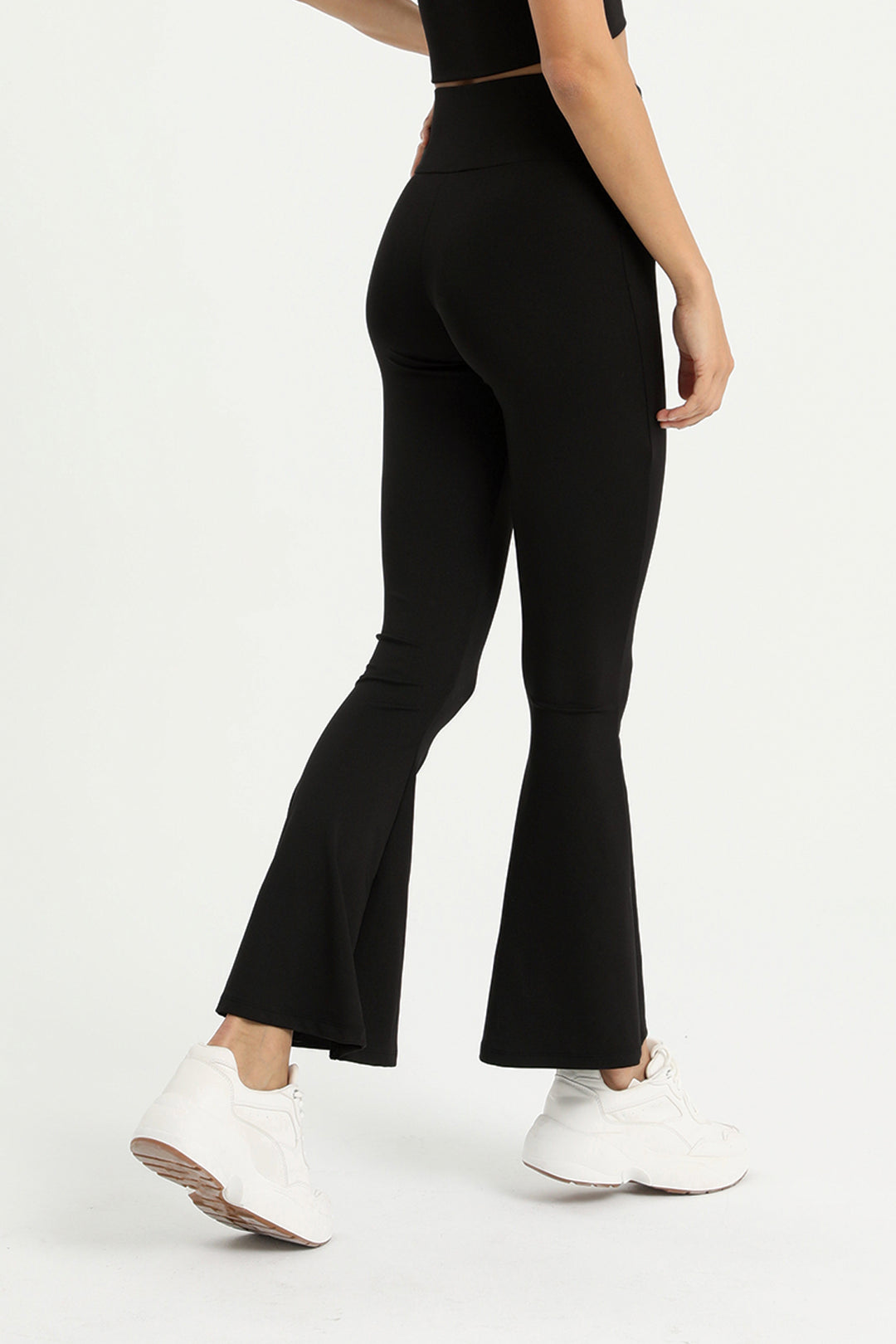 ELPIS Siyah İspanyol Paça Tayt