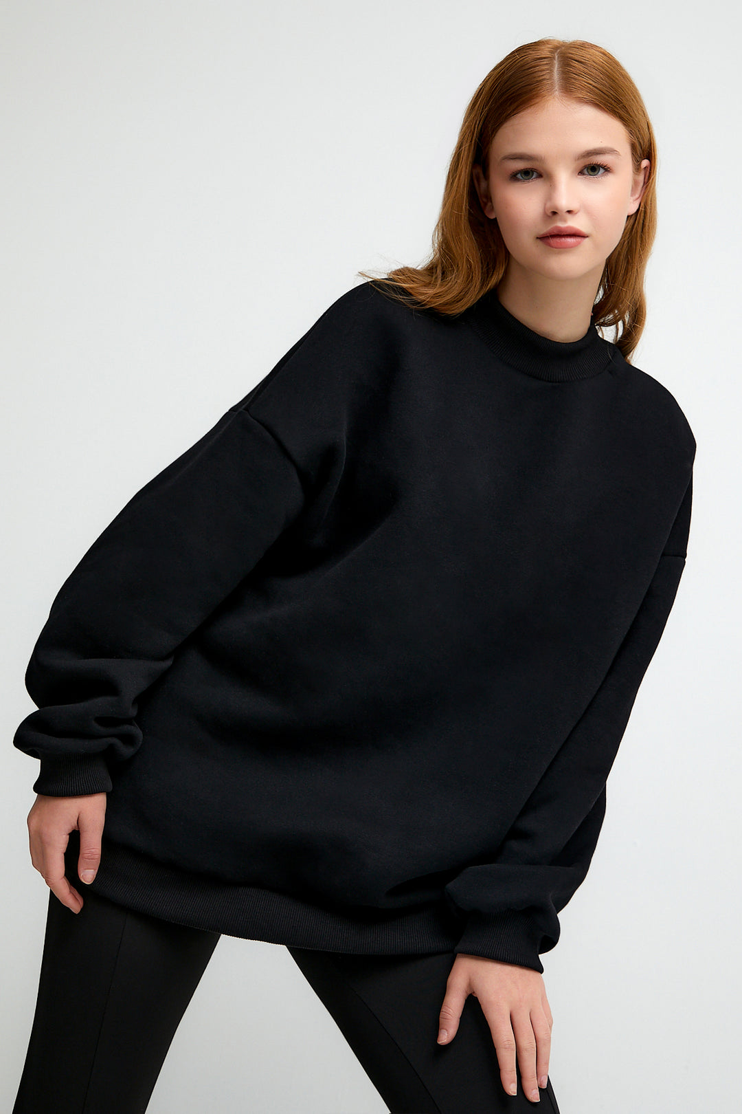 Being Kind Is Cool Nakışlı Oversize Sweatshirt