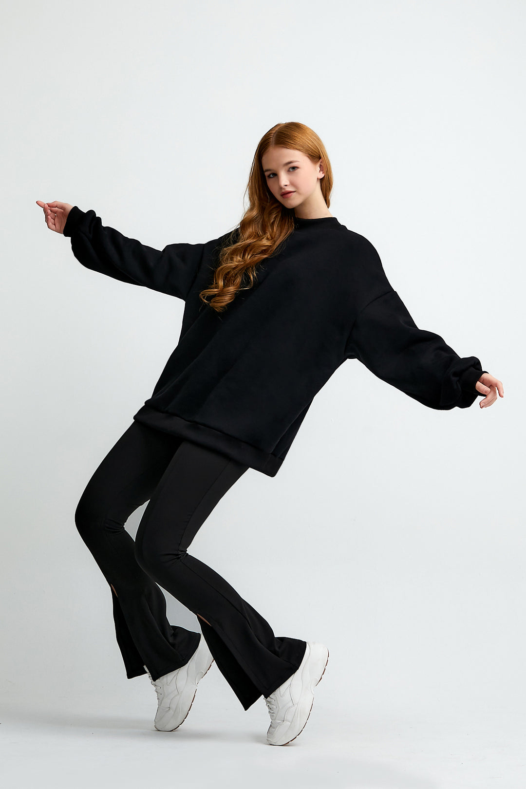 Being Kind Is Cool Nakışlı Oversize Sweatshirt