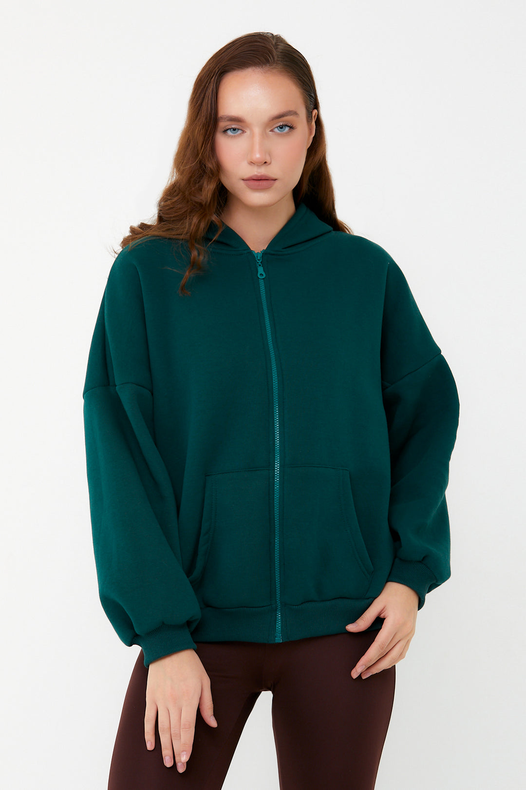 Yeşil Oversize Sweatshirt