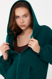 Yeşil Oversize Sweatshirt